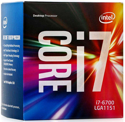 Intel Core i7-6700 3.4GHz Quad core Skylake (LGA1151, L3 6MB, 65W, HD Graphics 530 1150MHz, 14nm) BOX