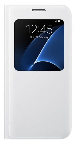  Чехол для телефона Samsung EF-CG930PWEGRU (флип-кейс) для Galaxy S7 S View Cover белый