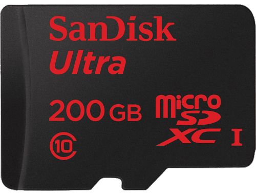  Карта памяти 200GB SanDisk SDSDQUAN-200G-G4A microSDXC Class 10 Ultra Android (SD адаптер) 90MB/s