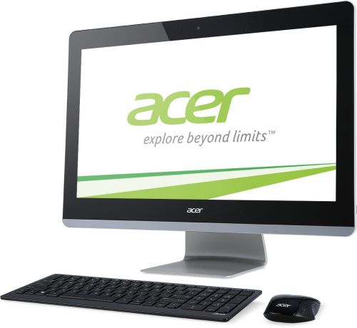  Моноблок 23.8&#039;&#039; Acer Aspire Z3-711 i3 4005u/4Gb/1Tb/HDG/DVDRW/DOS/kb/m/черный/серебристый DQ.B0AER.004