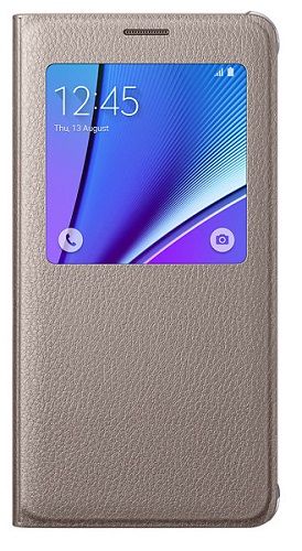  Чехол для телефона Samsung Galaxy Note 5 S View золотистый (EF-CN920PFEGRU)