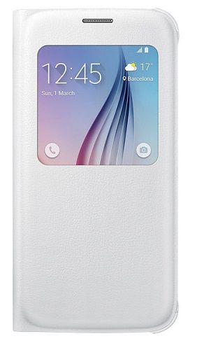  Чехол для телефона Samsung Galaxy S6 S View Cover белый (EF-CG920PWEGRU)