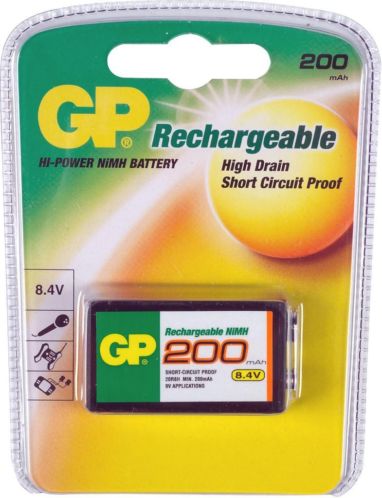  Аккумулятор GP 20R8H (8.4V) 200mAh 1шт size E Крона