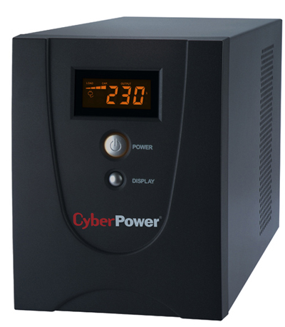  Источник бесперебойного питания CyberPower VALUE1500ELCD (line-interactive) Мощн-1500VA/900W, GreenPower, диап напряжен-165Vac-270Vac,батарея 12V/8,5