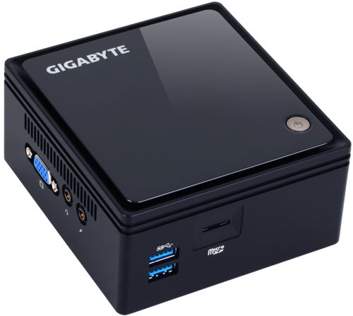 Gigabyte GB-BACE-3150 Intel Celeron N3150 (SODIMM DDR3L,2.5&#039;&#039; HDD/SSD,Intel HD Graphics,GLAN,WIFI,BT,CR,2*USB3.0,VGA/HDMI) Black