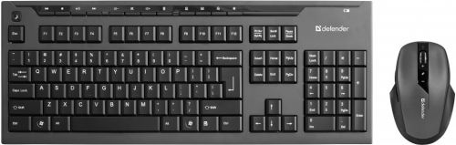  Клавиатура и мышь Wireless Defender Oxford C-975 Nano USB, 2000 dpi, Black 13 доп.кл. 45975