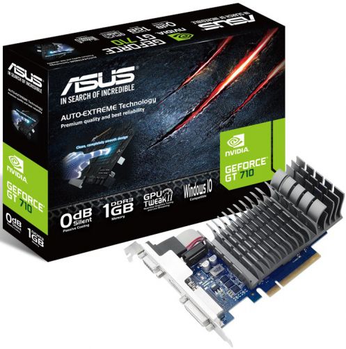  PCI-E ASUS 710-1-SL GeForce GT 710 1GB 64bit GDDR3 28nm 954/1800 DVI/HDMI/CRTx1/HDCP low profile Ret