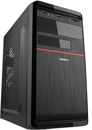  mATX Velton 7808A-Red черный с красным, 400W (USB3.0, Audio)