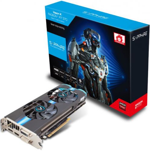  PCI-E Sapphire 11240-12-20G AMD Radeon R7 370 VAPOR-X 4GB GDDR5 256bit 28nm 1075/5800MHz DVI*2(HDCP)/HDMI/DisplayPort LRTL