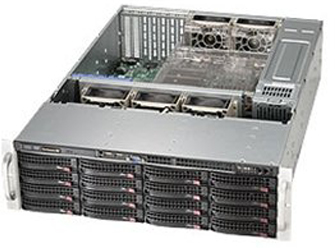  Корпус серверный 3U Supermicro CSE-836BE16-R1K28B 12x3.5" HS Bays, iPass, DVD-opt, 13"x13.68" EE-ATX, eATX, 7x LP, 2x1280W Platinum, rail)