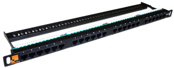  Патчпанель 19, 24xRJ45, UTP, Кат. 5е Lanmaster LAN-PPC24U5E