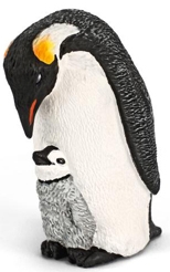  Игровая фигурка Schleich 14632 Императорский пингвин с птенцом