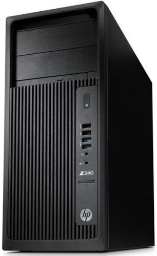  Компьютер HP Z240 J9C07EA Core i7 6700 (3.4GHz), 16384MB, 512GB SSD, DVD+/-RW, Shared VGA, Windows 10 Professional, клавиатура + мышь, черный
