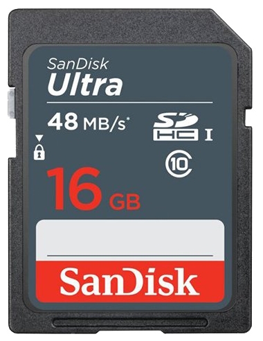  Карта памяти 16GB SanDisk SDSDUNB-016G-GN3IN Class10 Ultra UHS-I 48MB/s