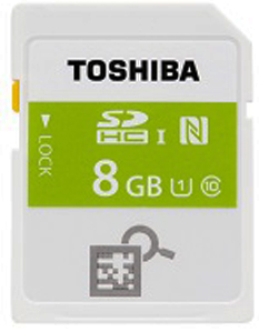  Карта памяти 8GB Toshiba SD-T008NFC(6 8GB Class 10 NFC SDHC Card