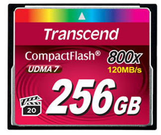  Карта памяти 256GB Transcend TS256GCF800 Compact Flash 800x