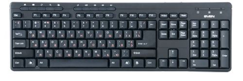  Клавиатура проводная Sven Standard 307M USB черная SV-03100307UB