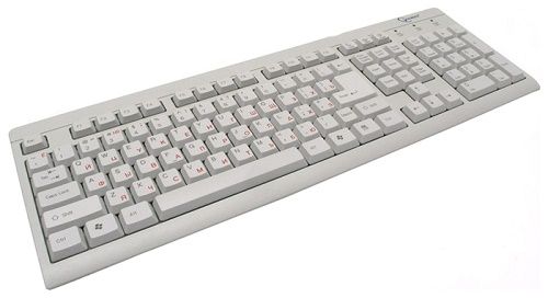  Клавиатура проводная Gembird KB-8300U-R USB, белая