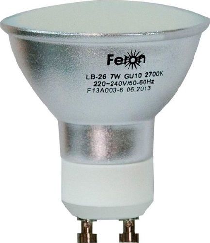  Лампа светодиодная Feron LED 7 Вт, 220 В, GU10