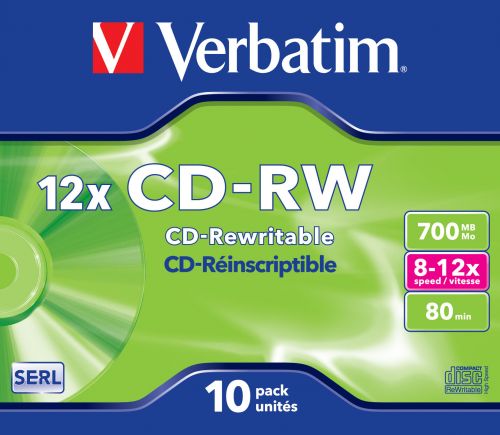  Диск CD-RW Verbatim 43148