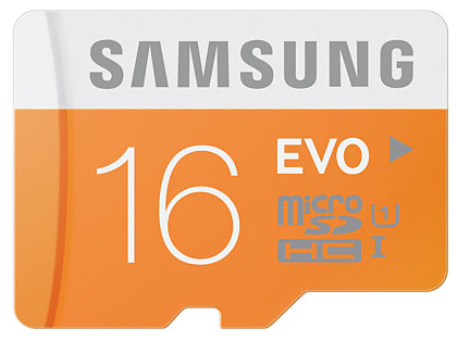  Карта памяти 16GB Samsung MB-MP16DA/RU MicroSDHC Class10 UHS-I EVO