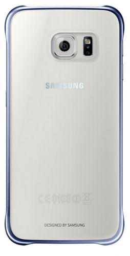  для телефона Samsung (клип-кейс) Galaxy S6 Clear View Cover черный (прозрачный)/прозрачный (EF-