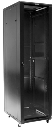  Шкаф напольный 19, 42U Hyperline TTC-4268-GS-RAL9004
