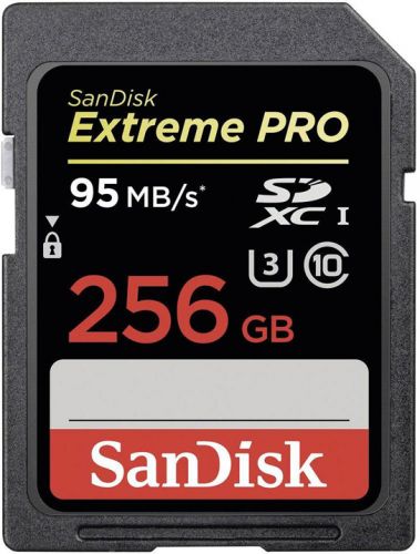  Карта памяти 256GB SanDisk SDSDXPA-256G-G46 SDXC Class 10 UHS-I Extreme Pro, 95 MB/s