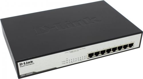  Коммутатор PoE D-link DGS-1008MP/A1A