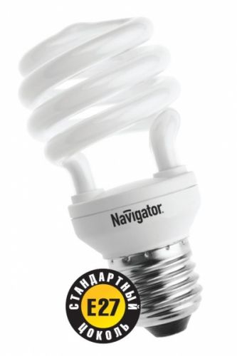  Лампа энергосберегающая Navigator NCL-SH10-15-860-E27