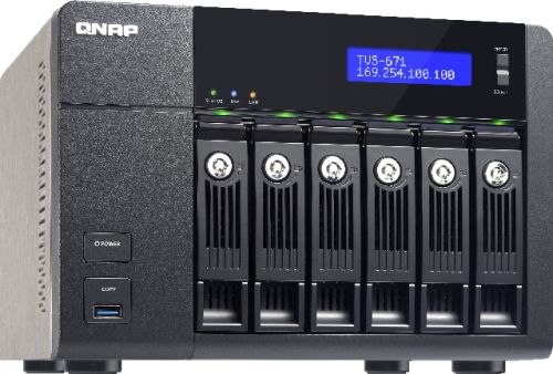 Сетевой RAID-накопитель QNAP TVS-671-i3-4G