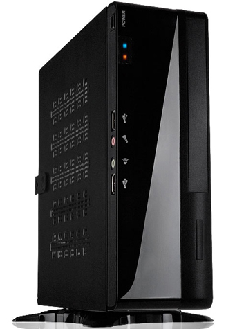  mITX In Win BQ656BL черный Slim Desktop 120W ext; выносные: (USB 2.0x2, Audio); VESA, 6101467