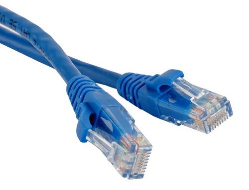  Кабель патч-корд UTP 5e кат. 3м. Hyperline PC-LPM-UTP-RJ45-RJ45-C5e-3M-LSZH-BL