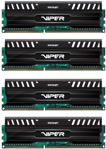  DDR3 32GB (4*8GB) Patriot PV332G213C1QK Viper V3 PC3-17000 2133MHz CL11 1.5V Радиатор BLACK