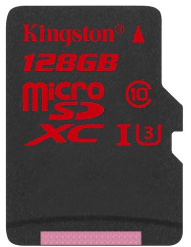  Карта памяти 128GB Kingston SDCA3/128GBSP microSDXC Class 10 UHS-I U3