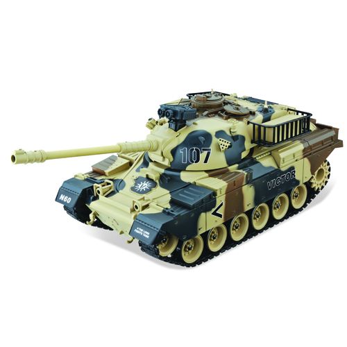  Радиоуправляемая модель танка HouseHold 4101-13 USA M60, 1:20, yellow