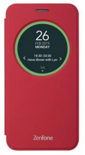  Чехол ASUS (флип-кейс) 90AC00R0-BCV003 для Asus ZenFone 2 ZE550KL View Flip Cover красный