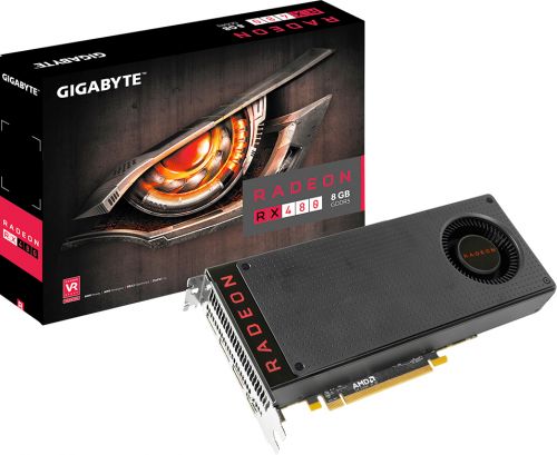  PCI-E GIGABYTE GV-RX480D5-8GD-B Radeon RX 480 8GB GDDR5 256bit 14nm 1120/8000MHz HDMI/3xDisplayPort RTL