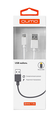  Кабель интерфейсный USB 2.0 Qumo AM-Micro B