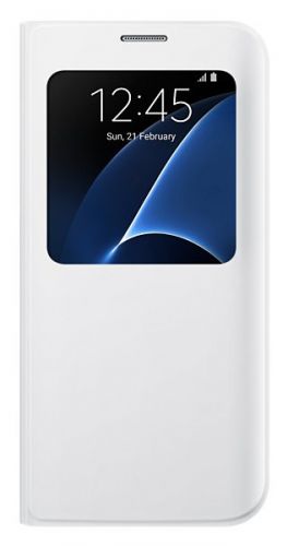  Чехол для телефона Samsung EF-CG935PWEGRU (флип-кейс) для Galaxy S7 edge S View Cover белый