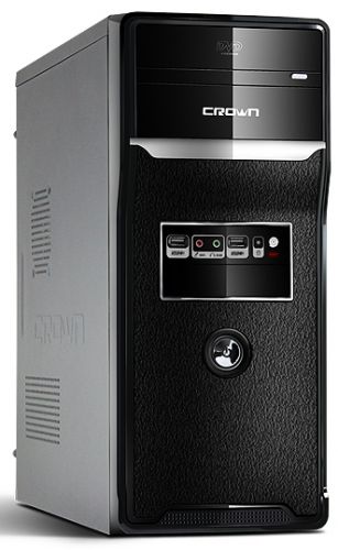  ATX Crown CMC-SM157 черный SMART PLUS 450W (USB 2.0 x2, Audio)