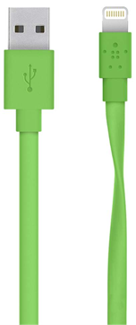  Кабель интерфейсный Belkin Mixit Flat Lightning to USB, Green F8J148bt04-GRN