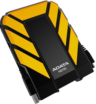  Внешний жесткий диск 2.5&#039;&#039; ADATA AHD710-1TU3-CYL 1TB USB 3.0 Водостойкий ударозащищенный желтый