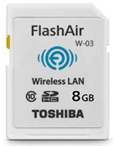  Карта памяти 8GB Toshiba SD-F08AIR03(8 SDHC Class10 Wireless