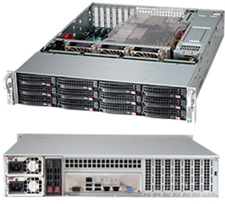  Корпус серверный 2U Supermicro CSE-826BE16-R920LPB 12x3.5" HS Bays, iPass, DVD-opt, 13"x13.68" EE-ATX, eATX, 7x LP, 2x920W Platinum, rail)