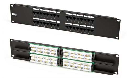  Патчпанель 19, 32xRJ45, UTP, Кат. 5е Hyperline PP2-19-32-8P8C-C5e-110D