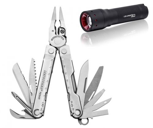  Набор Leatherman 1205 Мультитул REBAR + Фонарь P7.2