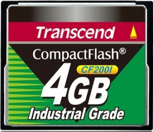  Карта памяти 4GB Transcend TS4GCF200I Compact Flash 200x Industrial