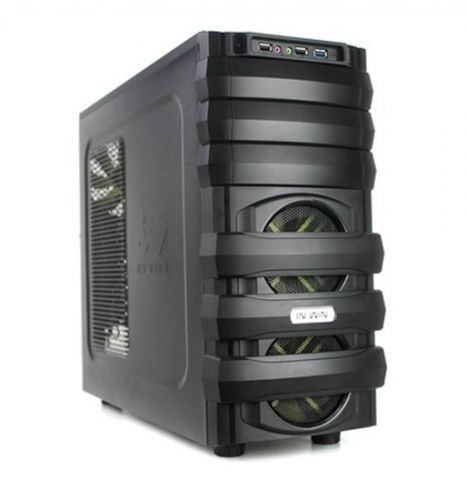  ATX In Win MG134BL черный 600W (2x120mm fan, USB 2.0x2 + USB 3.0, Audio), 6104258