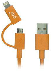  Кабель интерфейсный PQI i-Cable Du-Plug 90 Orange